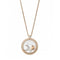 Happy Sun, Moon And Stars Pendant, Rose Gold, Diamonds